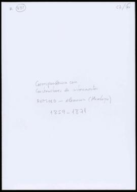 Correspondencia con constructores de aparatos: REPSOLD - Alemania (Hamburgo)