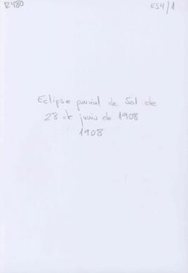 Eclipse parcial de Sol de 28 de junio de 1908